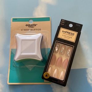 Impress Press-on nails and Buffer